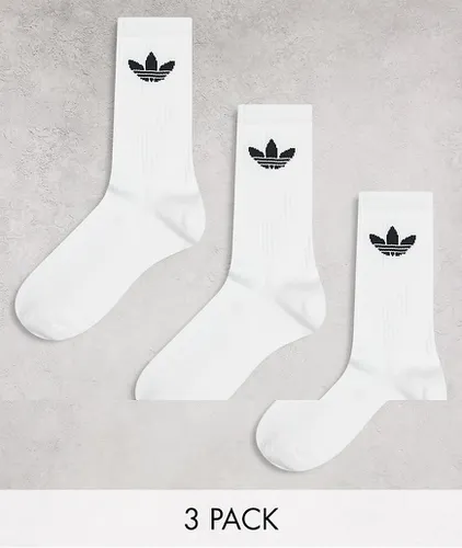 Lot de 3 paires de chaussettes à logo trèfle - Adidas Originals - Modalova
