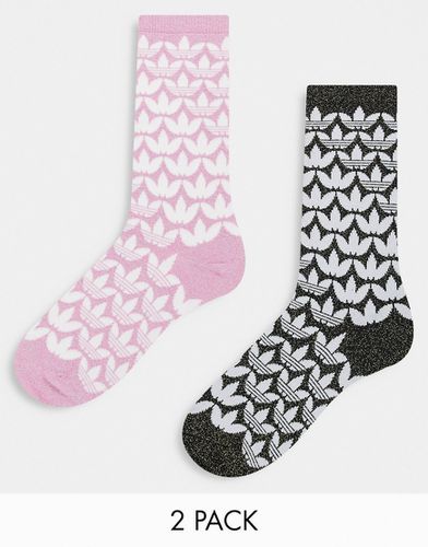 Lot de 2 paires de chaussettes à logo - Adidas Originals - Modalova