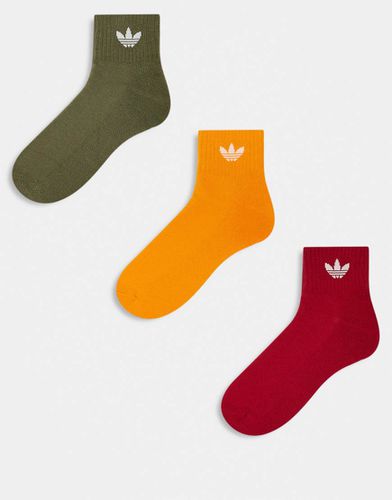 Lot de socquettes - Kaki, orange et rouge - Adidas Originals - Modalova