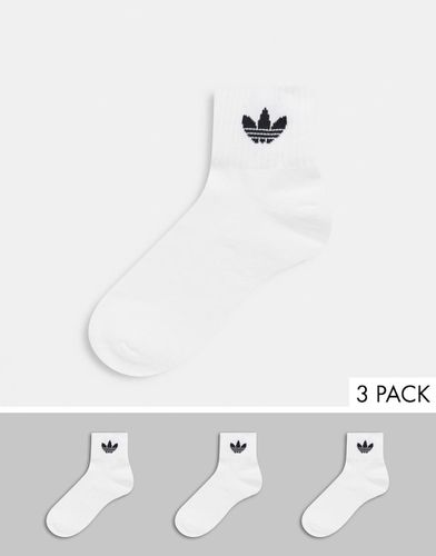 Lot de 3 paires de socquettes à motif trèfle - Adidas Originals - Modalova