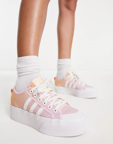 Nizza - Baskets basses à semelle plateforme - Rose dégradé - Adidas Originals - Modalova