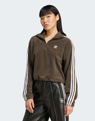 Sweat ample en polaire avec col zippé - Adidas Originals - Modalova