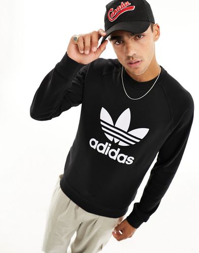 Sweat avec grand logo trèfle au centre - Adidas Originals - Modalova