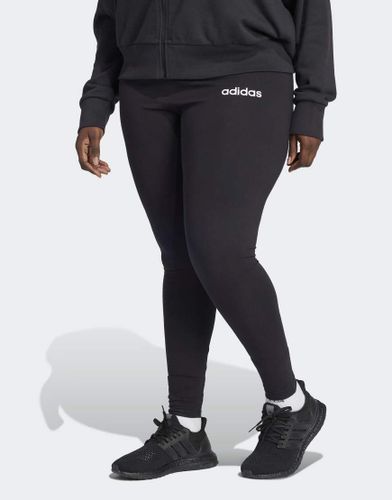 Essentials - Legging grande taille en coton  logo linaire - et blanc - Adidas Performance - Modalova