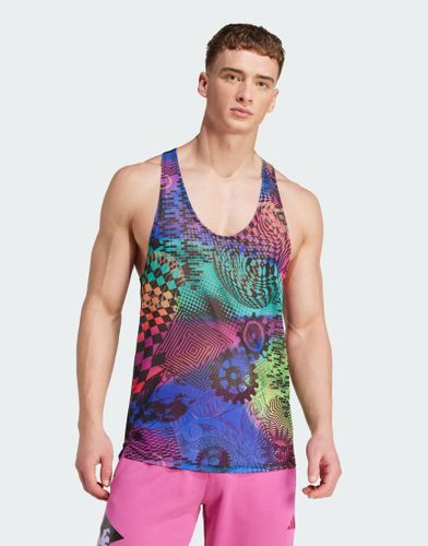 X Jeremy Scott - Dbardeur imprim sur l'ensemble - /rose fuchsia - Adidas Performance - Modalova