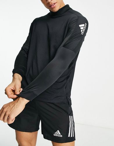 Adidas Training - Strength Warm - T-shirt à manches longues et col montant - Noir - Adidas Performance - Modalova