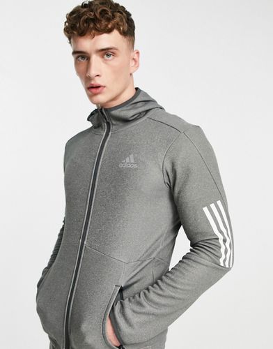 Adidas Training - Sweat à capuche zippé à 3 bandes - Adidas Performance - Modalova