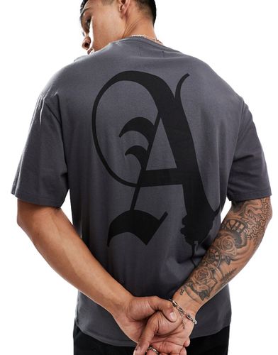 T-shirt oversize avec imprimé A au dos - Adpt - Modalova
