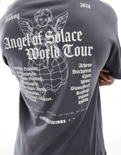 T-shirt oversize avec imprimé Angel of Solace au dos - foncé - Adpt - Modalova