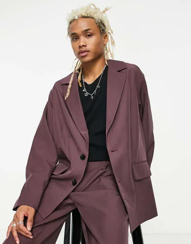 Veste de costume oversize - Bordeaux - Adpt - Modalova