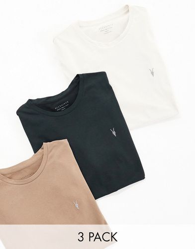 Brace - Lot de 3 t-shirts en coton brossé - Allsaints - Modalova