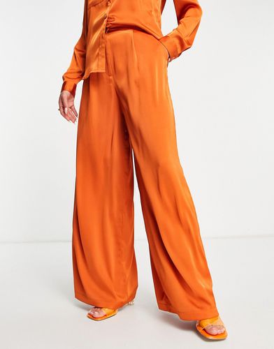 Pantalon ample d'ensemble en satin - Rouille - Aria Cove - Modalova