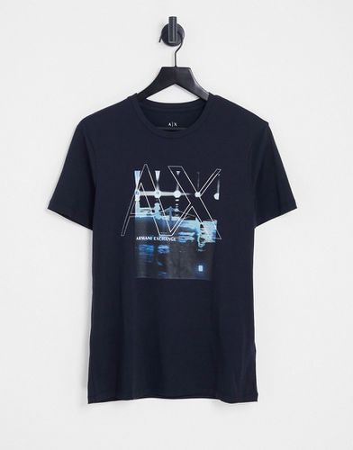 T-shirt à logo et imprimé digital - Armani Exchange - Modalova