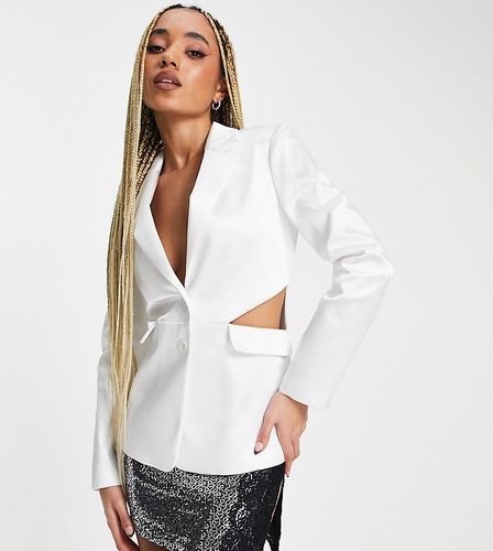 Blazer ajusté en satin à découpe - Asyou - Modalova