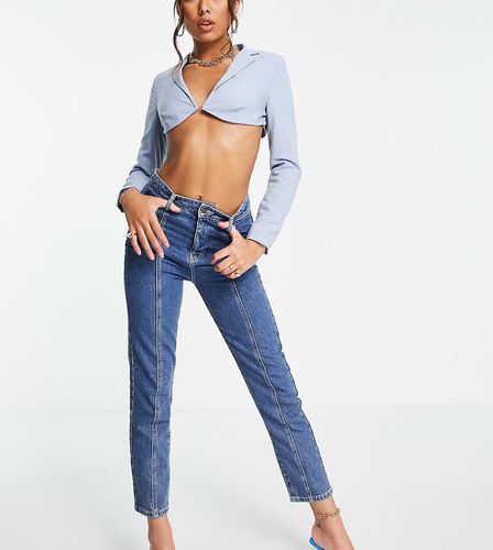 ASYOU - Jean mom slim - Bleu - Asyou - Modalova