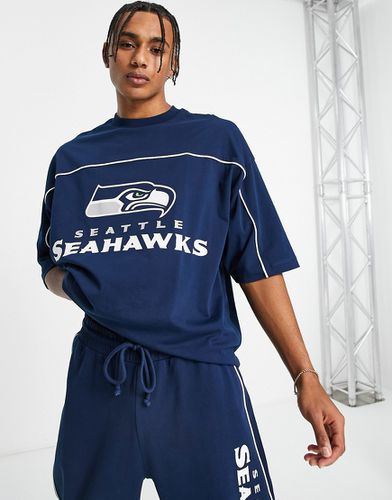 ASOS DESIGN - T-shirt d'ensemble à imprimé NFL Seattle Seahawks - Asos Design - Modalova