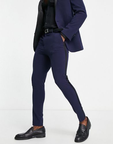ASOS DESIGN - Pantalon de smoking super skinny avec bandes latérales en satin - Asos Design - Modalova