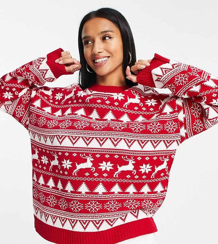 ASOS DESIGN Petite - Pull de Noël à motif jacquard - Asos Petite - Modalova