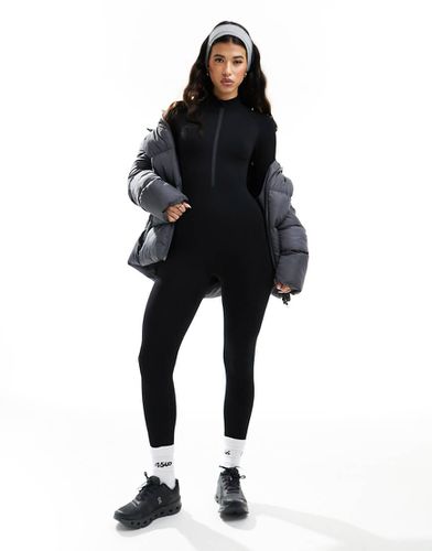 Onesie côtelé sans coutures à manches longues et fermeture éclair - Asos 4505 - Modalova