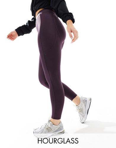 Hourglass - Icon - Legging de sport effet sculptant à l'arrière à taille haute - Prune - Asos 4505 - Modalova