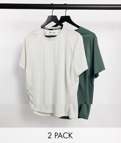 Icon - Lot de 2 t-shirts de sport en tissu à séchage rapide - Asos 4505 - Modalova