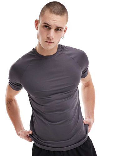 Icon - T-shirt d'entraînement moulant à séchage rapide - Anthracite - Asos 4505 - Modalova