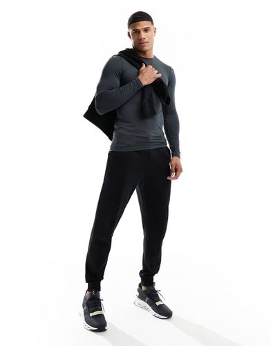 Icon - Top de sport moulant à manches longues en tissu thermique - anthracite - Asos 4505 - Modalova