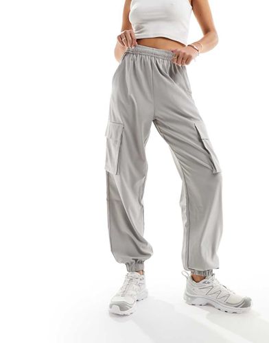 Pantalon cargo tissé à taille haute - clair - Asos 4505 - Modalova