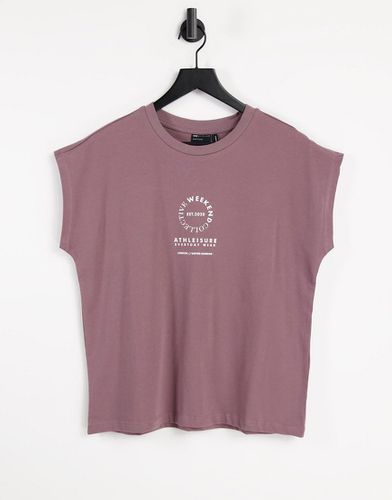 ASOS - Weekend Collective - T-shirt d'ensemble sans manches à logo - délavé - ASOS Weekend Collective - Modalova