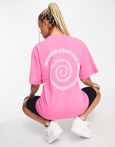 ASOS - Weekend Collective - T-shirt oversize avec imprimé tourbillon au dos - Asos Weekend Collective - Modalova