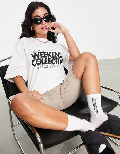 ASOS - Weekend Collective - T-shirt oversize double épaisseur à logo - Asos Weekend Collective - Modalova