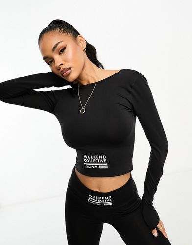 Top sans coutures à encolure dégagée - Asos Weekend Collective - Modalova