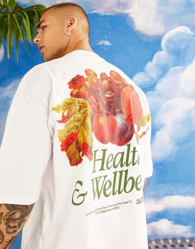 ASOS Actual - T-shirt oversize avec imprimé Actual Health & Wellbeing à motif fruit - Asos Design - Modalova
