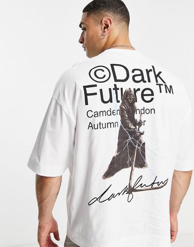 ASOS Dark Future - T-shirt oversize avec imprimé graphique La Faucheuse - ASOS DESIGN - Modalova