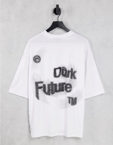 ASOS Dark Future - T-shirt oversize avec imprimé logo déformé - ASOS DESIGN - Modalova