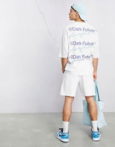 ASOS - Dark Future - T-shirt d'ensemble oversize avec motif graphique imprimé au dos - ASOS DESIGN - Modalova