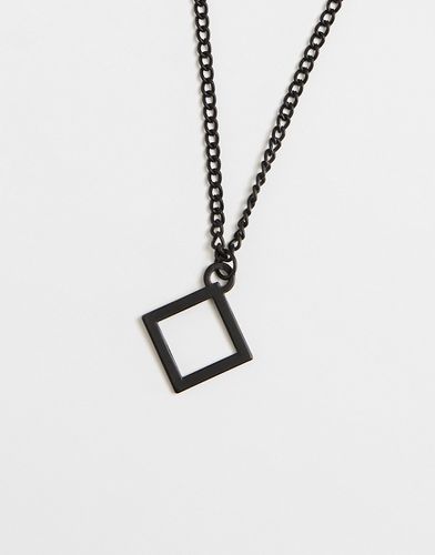 Collier à pendentif hexagonal - mat - Asos Design - Modalova