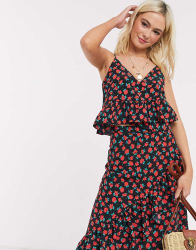 Caraco volanté d'ensemble avec imprimé floral - Asos Design - Modalova