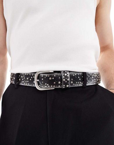 Ceinture polie  petits clous - Gris - Asos Design - Modalova
