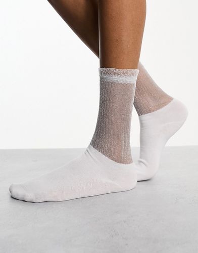 Chaussettes transparentes métallisées - Asos Design - Modalova