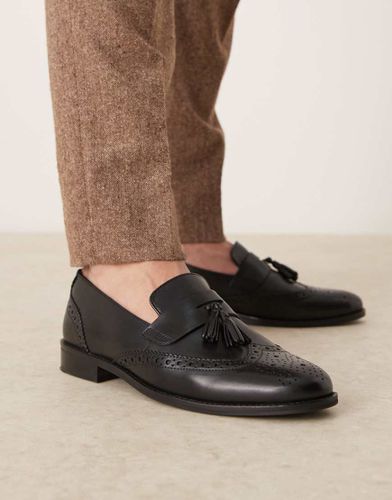 Chaussures richelieu en cuir avec pampilles - Asos Design - Modalova