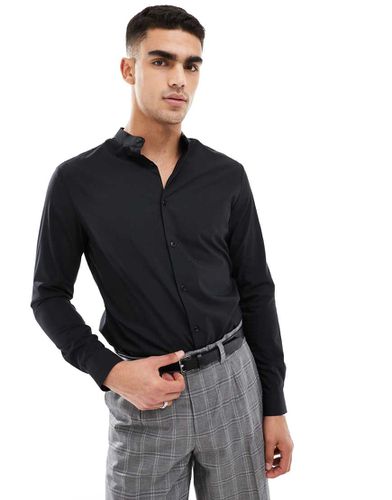 Chemise ajustée avec col mao - Asos Design - Modalova