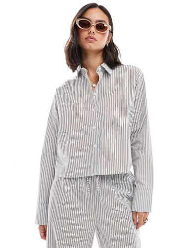 Chemise courte oversize - rayé - Asos Design - Modalova