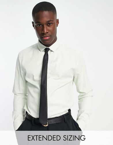 Chemise de mariage élégante en tissu de qualité supérieure - sauge - Asos Design - Modalova