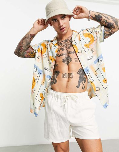 Chemise décontractée à imprimé fleuri vintage avec col à revers - Asos Design - Modalova