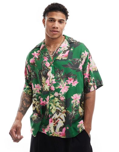 Chemise oversize avec col à revers et imprimé hawaïen - Asos Design - Modalova