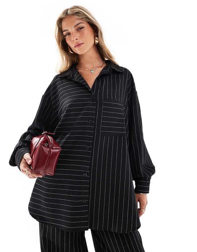 Chemise oversize d'ensemble à rayures avec poche - Asos Design - Modalova