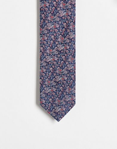 Cravate fine à imprimé fleurs - Asos Design - Modalova