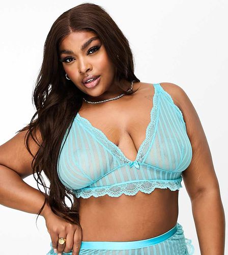 ASOS DESIGN Curve - Brooks - Soutien-gorge souple - Turquoise - Asos Curve - Modalova