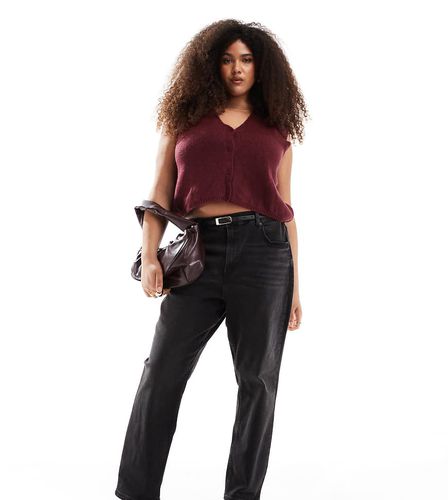 ASOS DESIGN Curve - Jean mom slim et confortable - délavé - Asos Curve - Modalova